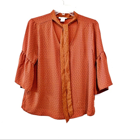 Urban Romantics Tops - Urban Romantics Rust Blouse